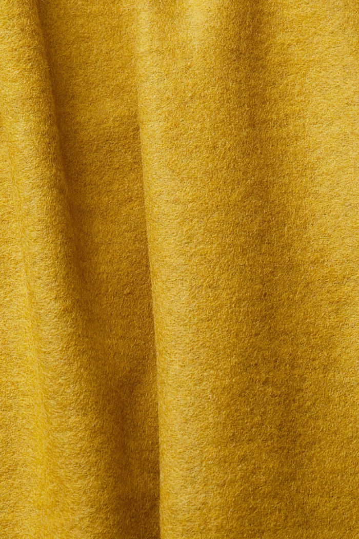 Wool blend coat, DUSTY YELLOW, detail-asia image number 4