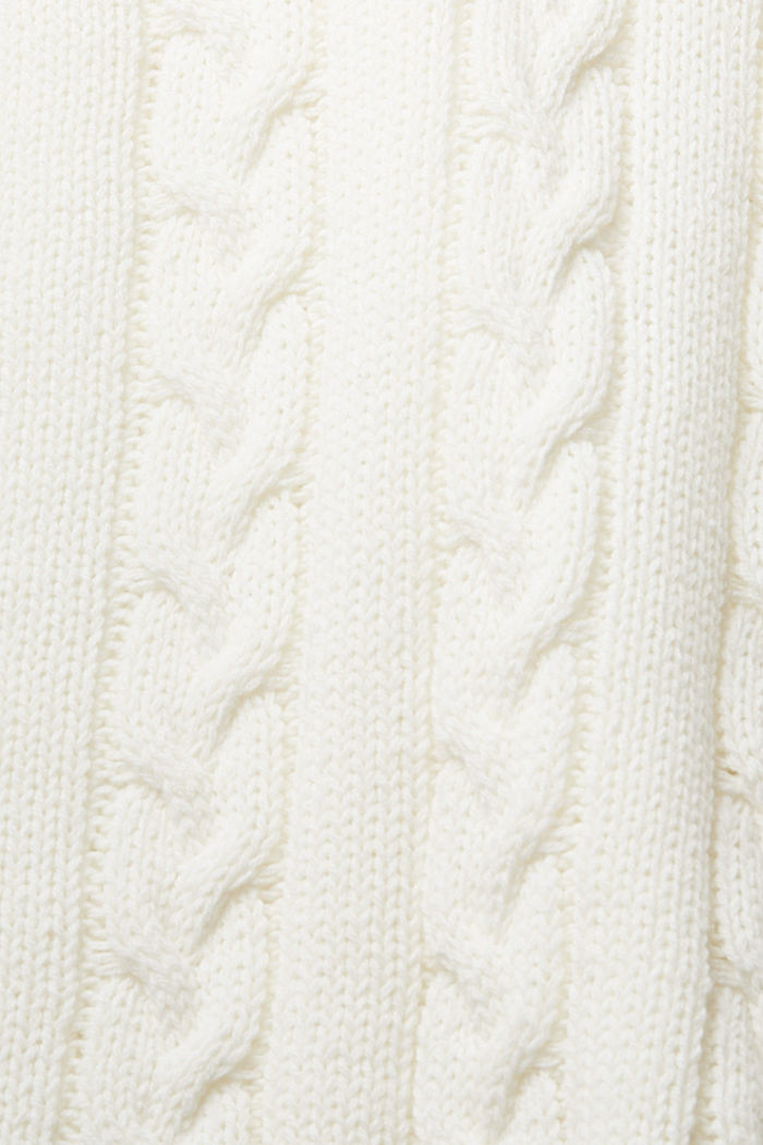 針織 V 領毛衣, 白色, detail-asia image number 4