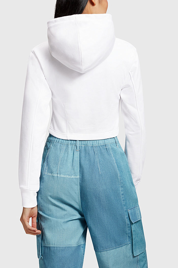 Placement indigo print hoodie​, WHITE, detail-asia image number 1