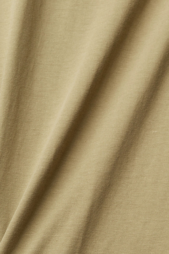 T-shirt with embroidered motif, PALE KHAKI, detail-asia image number 4