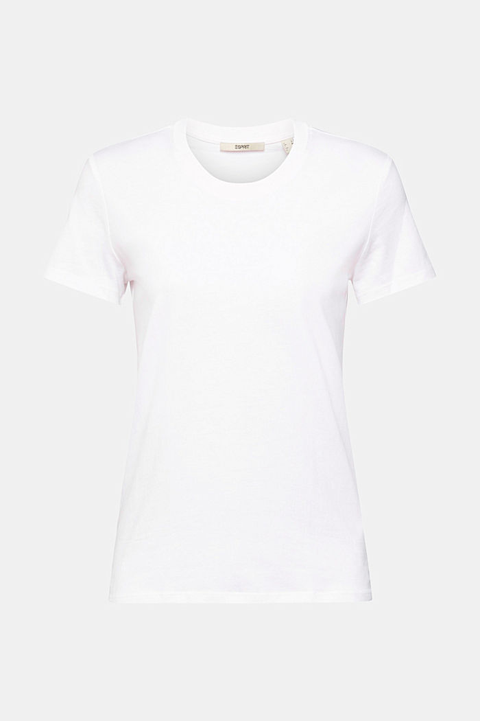 棉質圓領 T 恤, WHITE, detail-asia image number 6