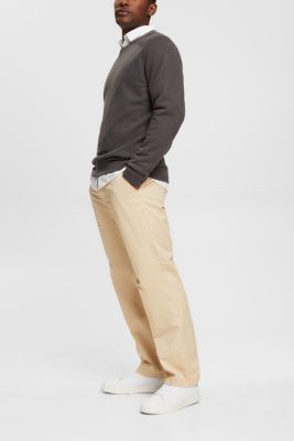 Wide fit chinos, CREAM BEIGE, detail-asia image number 1