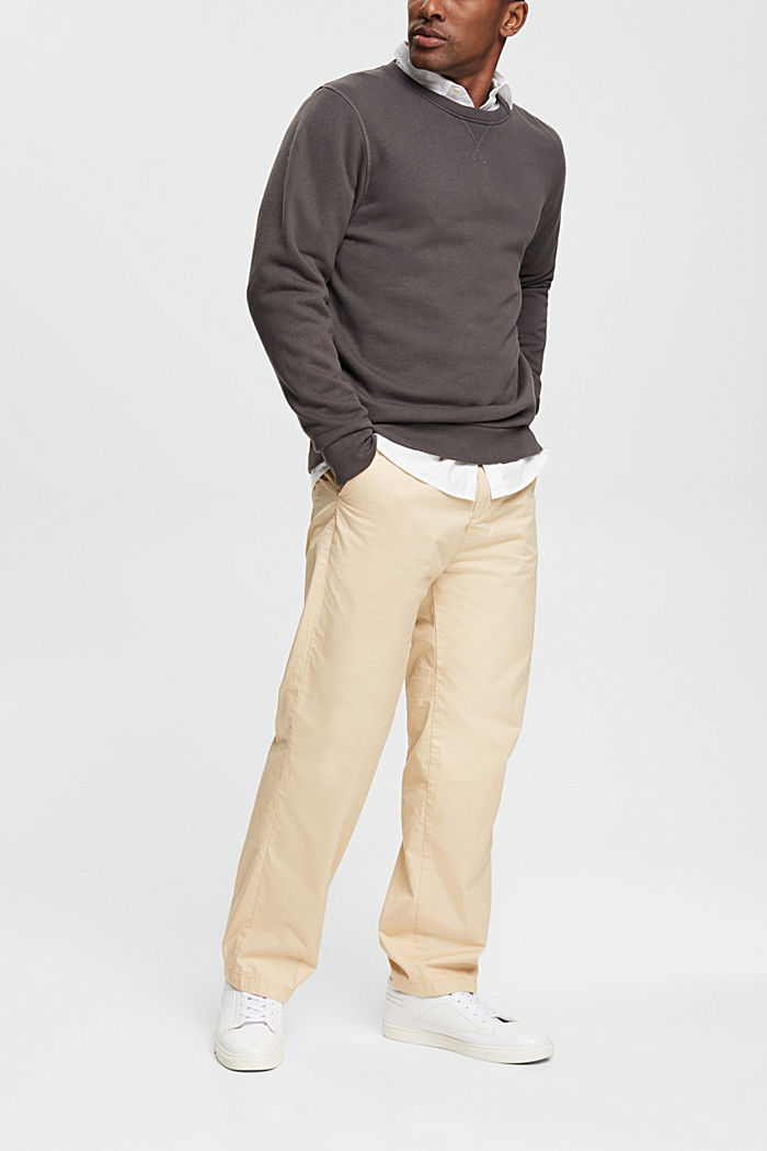 Wide fit chinos, CREAM BEIGE, detail-asia image number 5