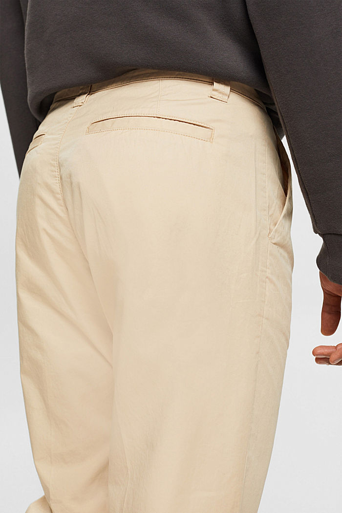 闊身斜紋布褲, 米色, detail-asia image number 4
