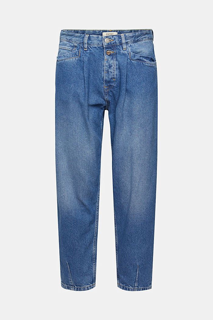 Balloon fit sustainable cotton jeans, BLUE MEDIUM WASHED, detail-asia image number 8