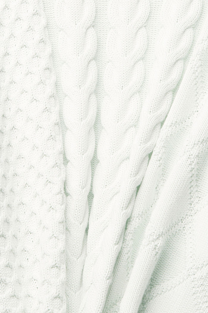 針織圖樣針織上衣, OFF WHITE, detail-asia image number 4