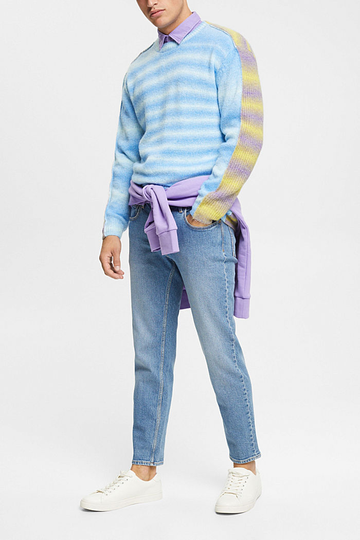 Reversible striped jumper, BLUE, detail-asia image number 1