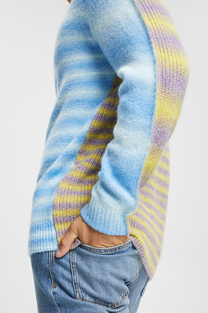 Reversible striped jumper, BLUE, detail-asia image number 2
