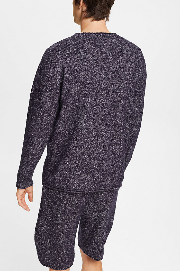 Knitted oversized fit jumper, NAVY, detail-asia image number 3