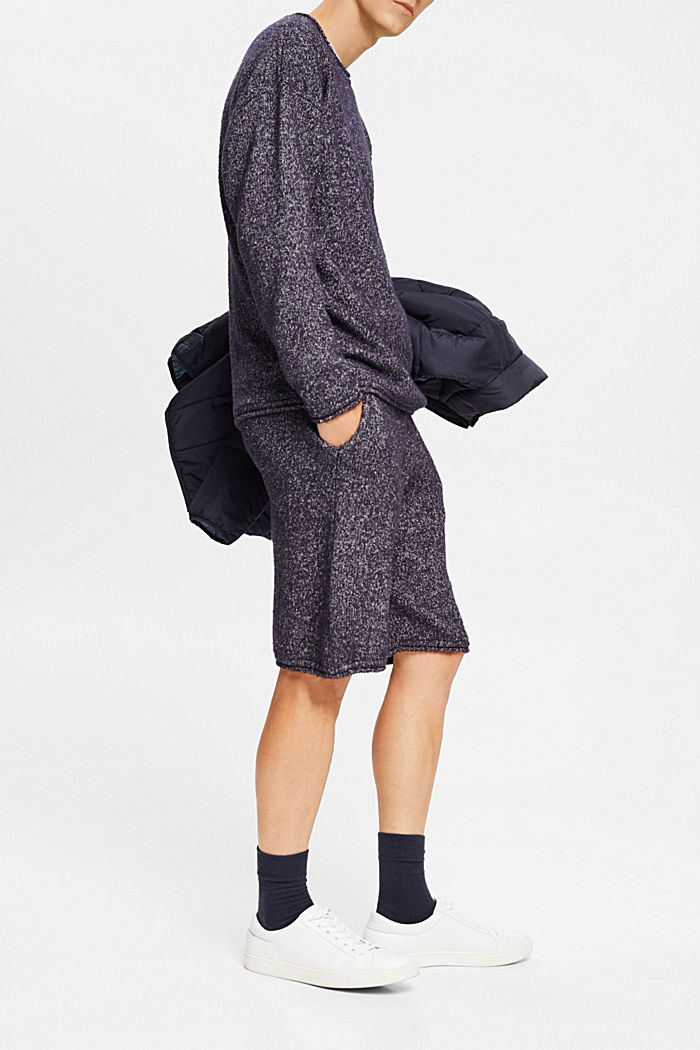 Knitted oversized fit jumper, NAVY, detail-asia image number 1