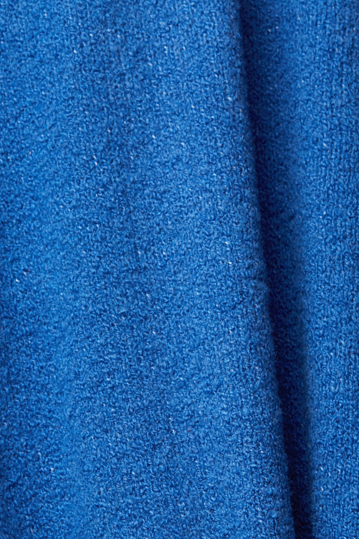 Textured knit cardigan, BLUE, detail-asia image number 5