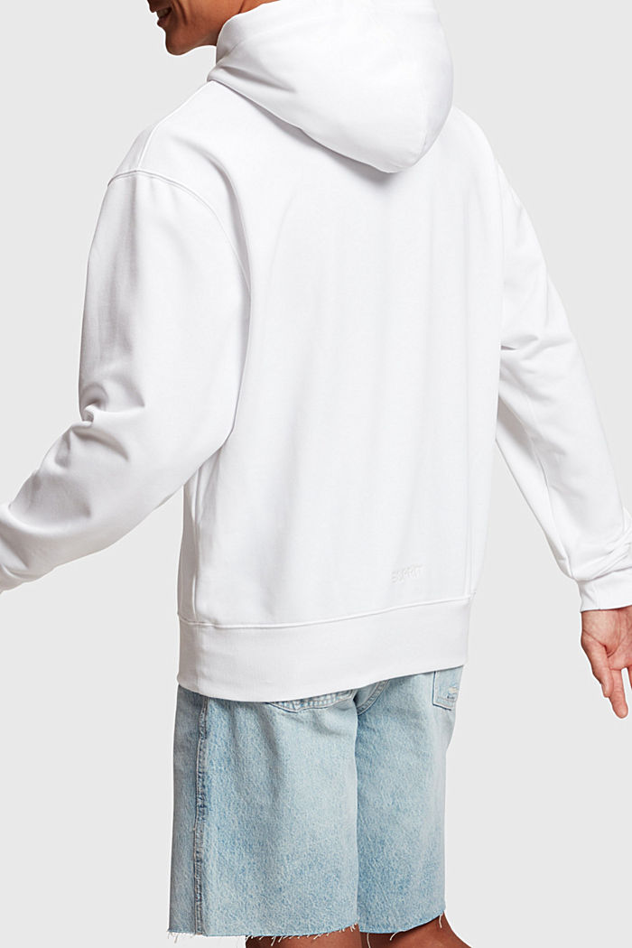 Placement indigo print hoodie​, WHITE, detail-asia image number 1