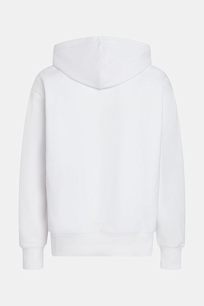 Placement indigo print hoodie​, WHITE, detail-asia image number 5