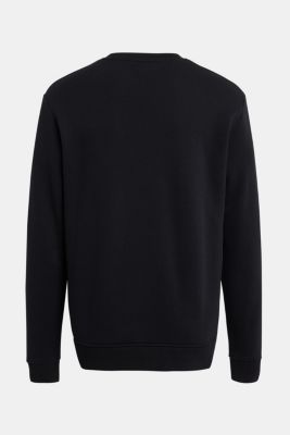 Logo print sweatshirt, BLACK, detail-asia image number 5