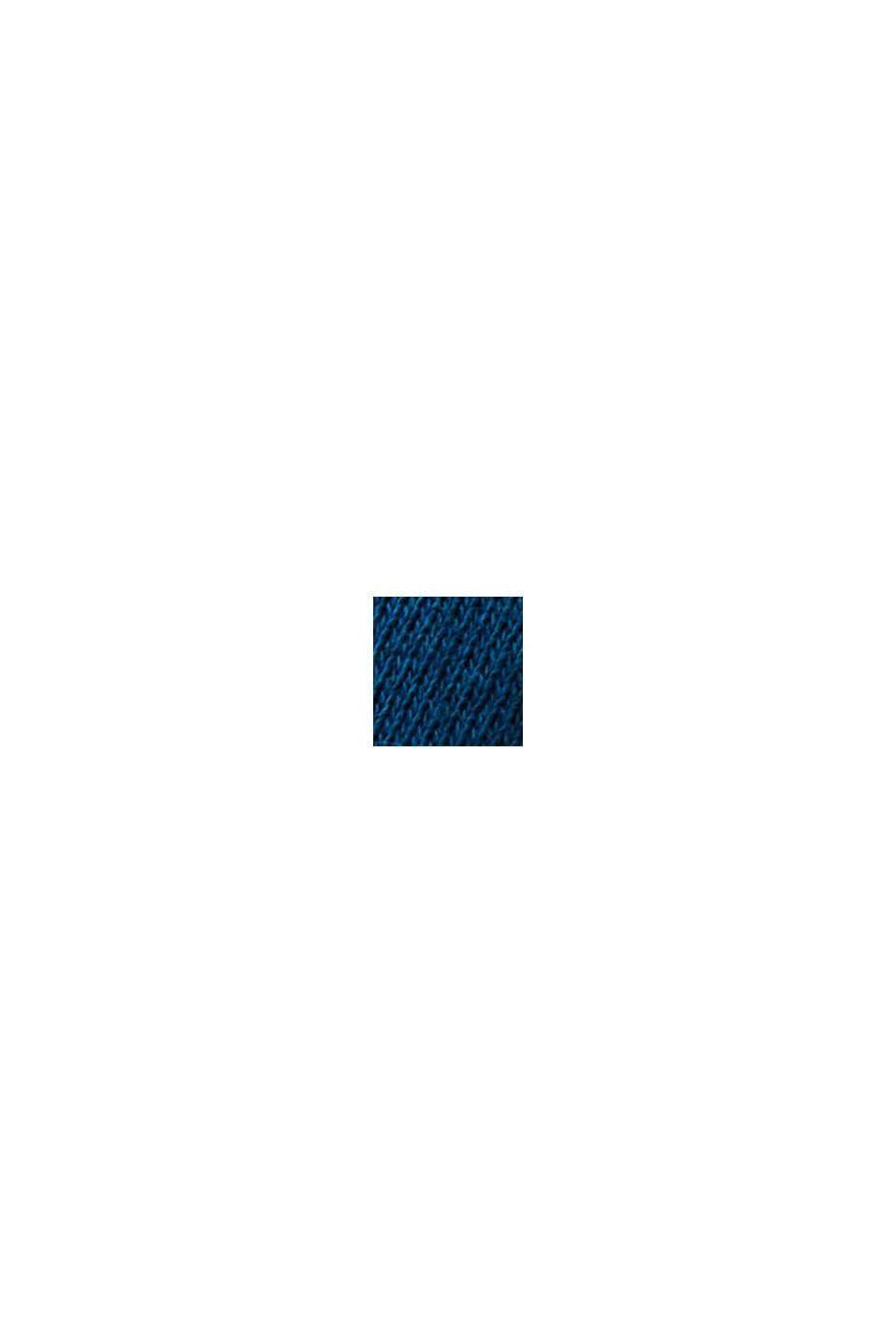 Logo print sweatshirt, PETROL BLUE, swatch