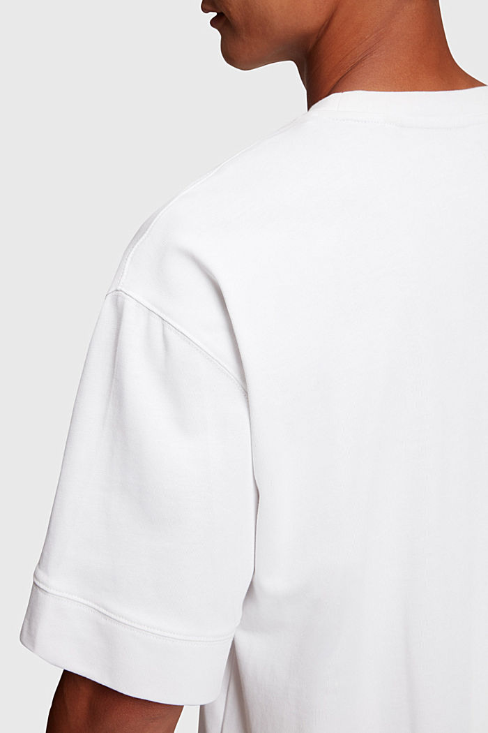 Denim Not Denim 靛藍色印花 T 恤, WHITE, detail-asia image number 3