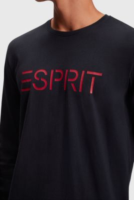 Logo print jersey t-shirt, BLACK, detail-asia image number 2