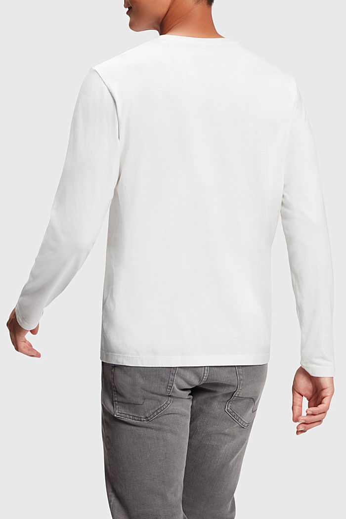 標準版型素色T恤, WHITE, detail-asia image number 1