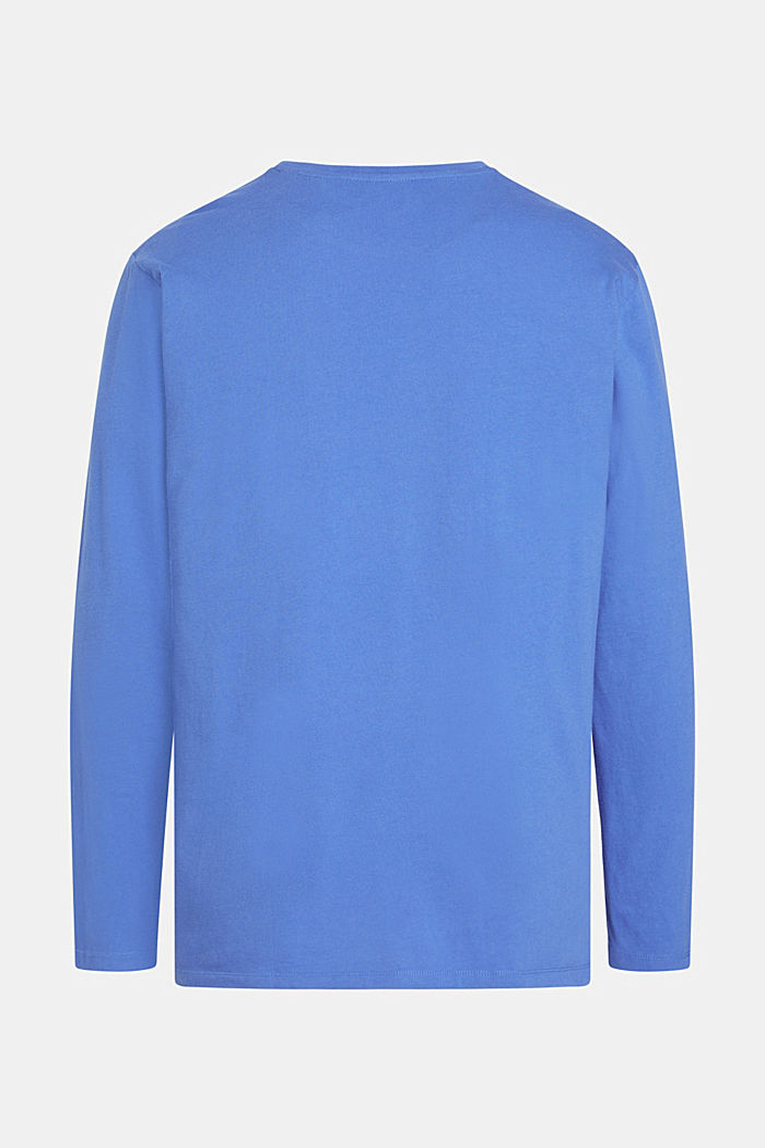 標準版型素色T恤, BLUE, detail-asia image number 5