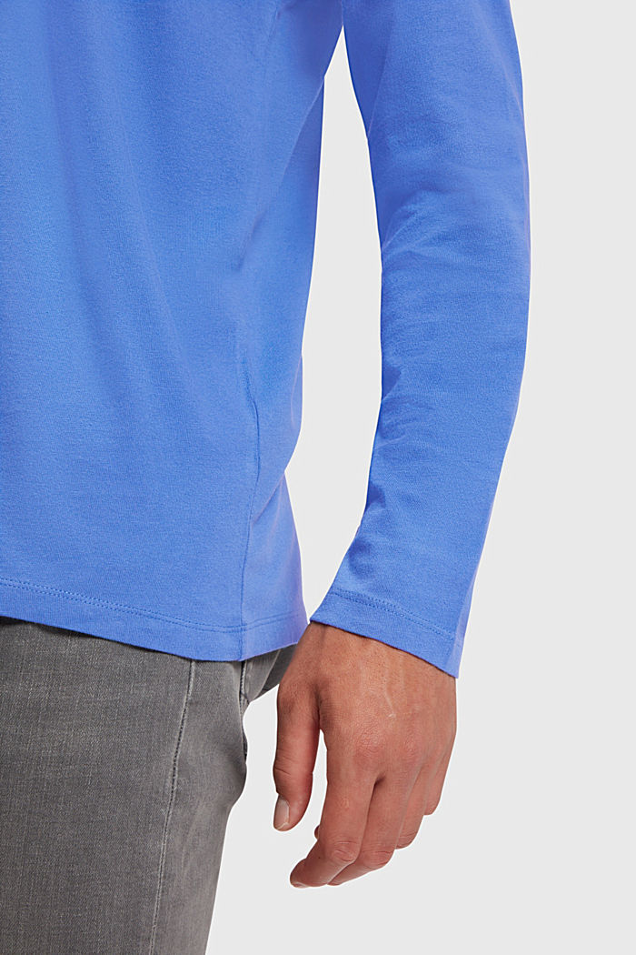 標準版型素色T恤, BLUE, detail-asia image number 3