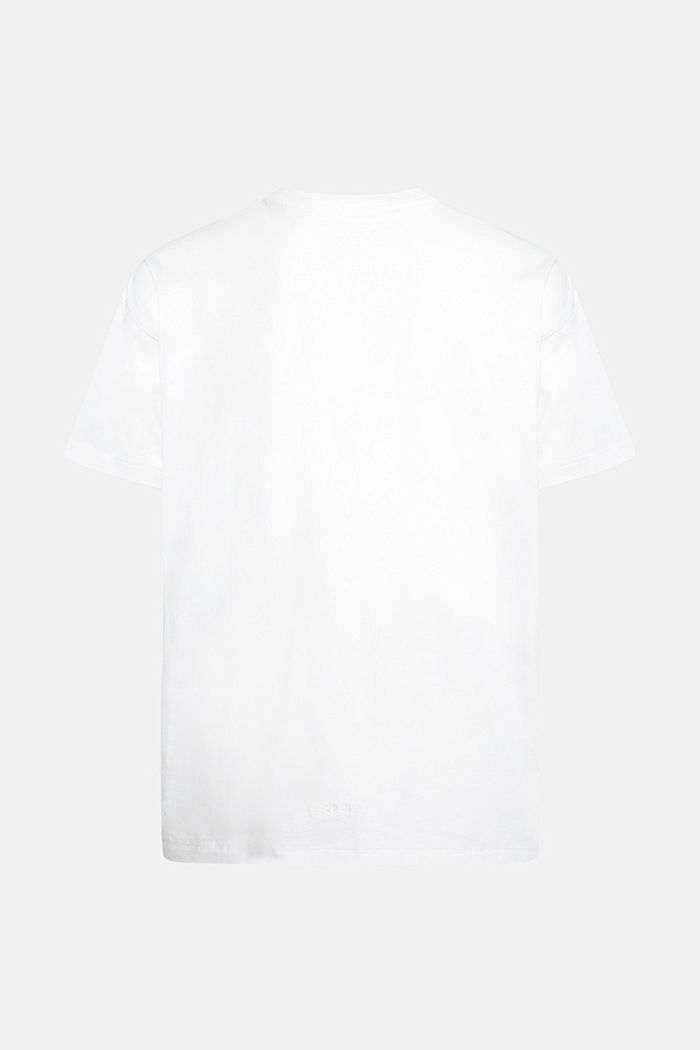 프런트 패널 랜드스케이프 디지털 프린트 티셔츠, WHITE, detail-asia image number 5