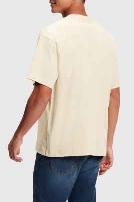 프런트 패널 랜드스케이프 디지털 프린트 티셔츠, BEIGE, detail-asia image number 1