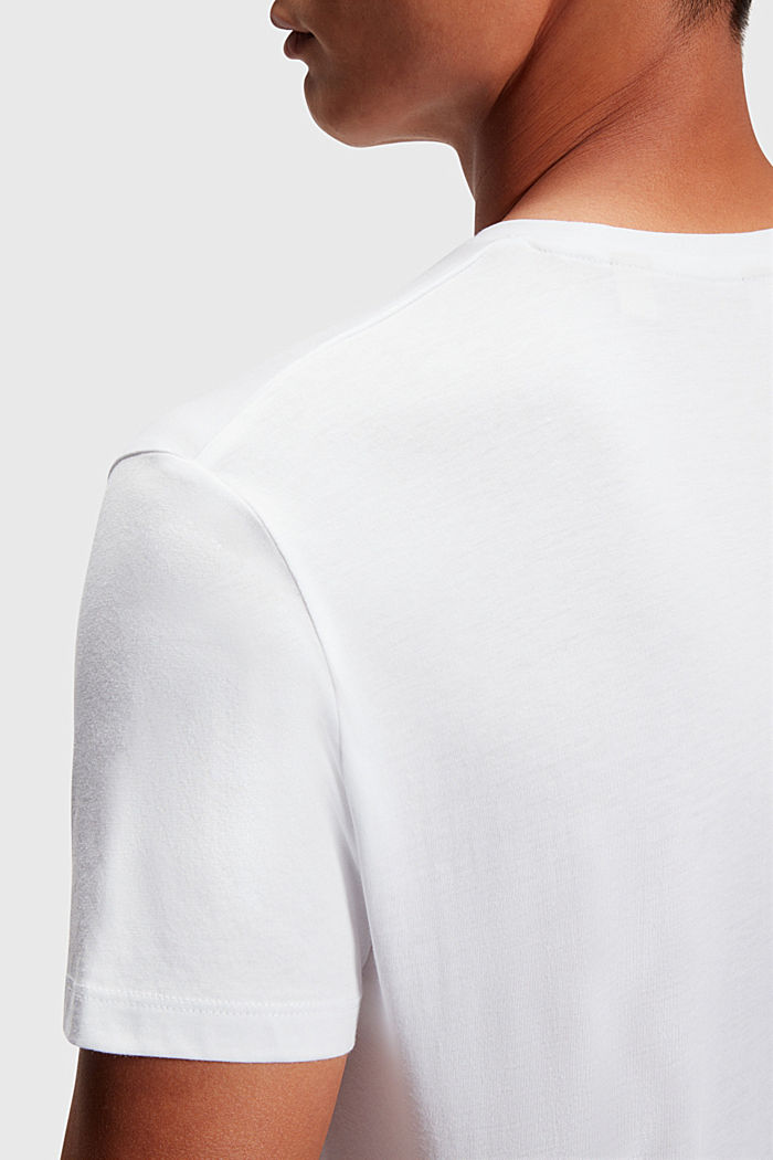 兩件裝圓領棉質 T 恤, 白色, detail-asia image number 3