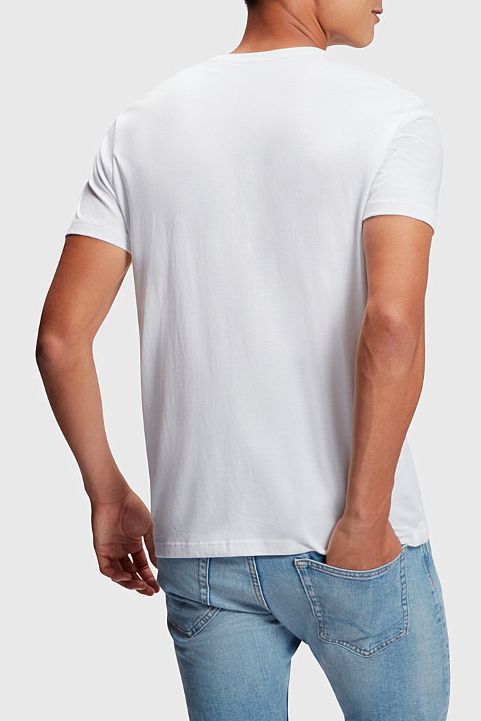 兩件裝圓領棉質 T 恤, WHITE, detail-asia image number 1