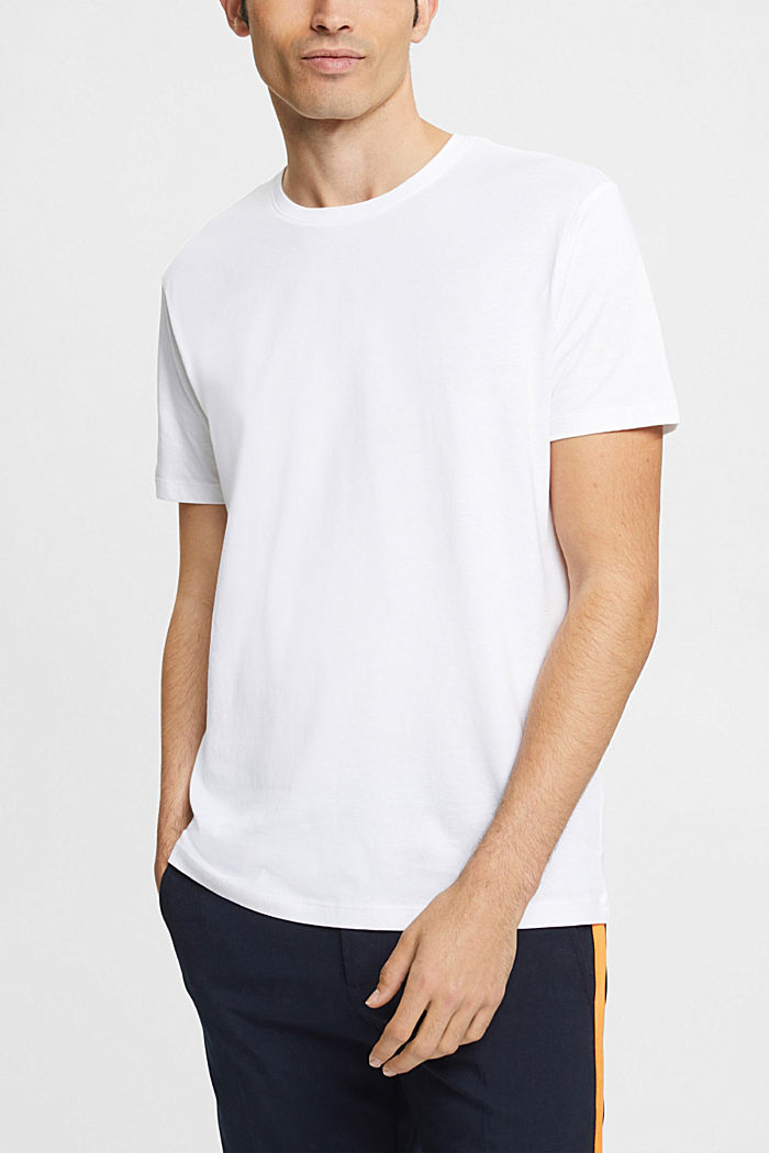 兩件裝圓領棉質 T 恤, WHITE 2, detail-asia image number 0