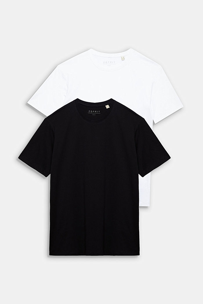 兩件裝圓領棉質 T 恤, WHITE 2, detail-asia image number 6