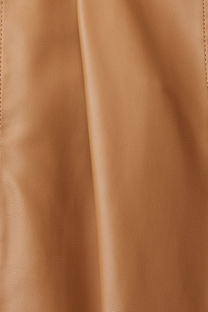 Faux leather trousers with belt, CARAMEL, detail-asia image number 6