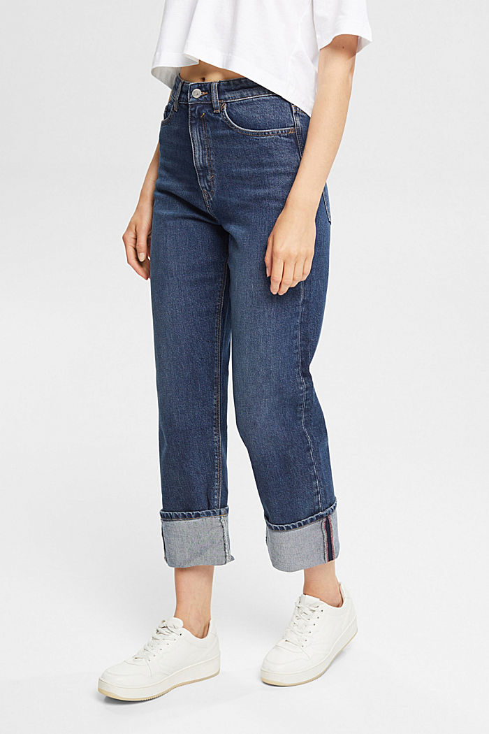 Straight-leg jeans, BLUE MEDIUM WASHED, detail-asia image number 0