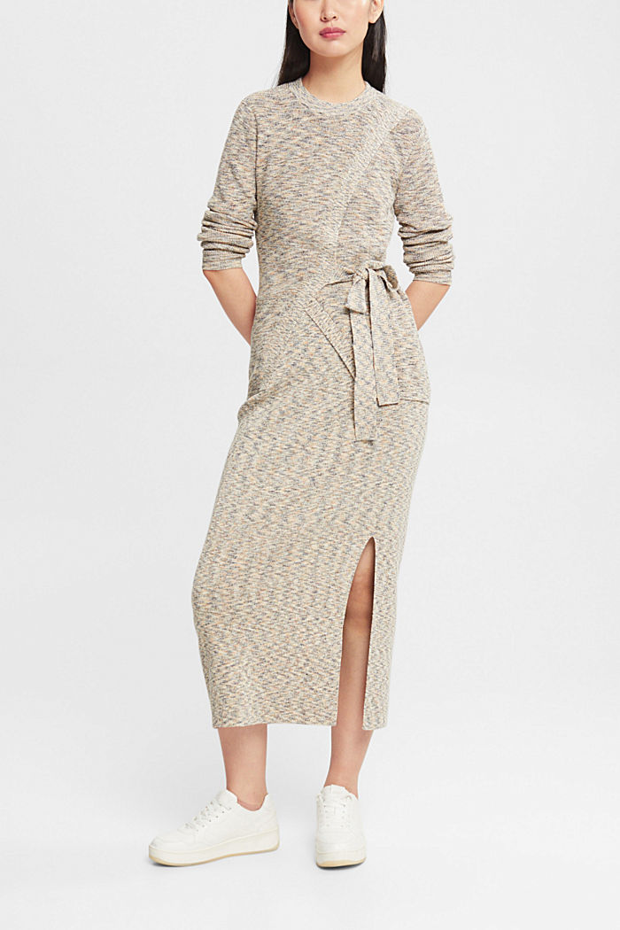 Multicoloured knit skirt, CREAM BEIGE, detail-asia image number 3