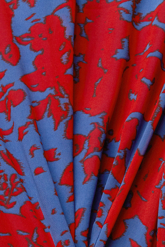 多層次雪紡連身裙, 紅色, detail-asia image number 4
