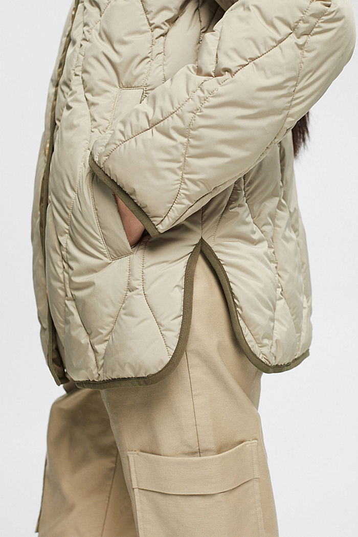 Quilted jacket, PALE KHAKI, detail-asia image number 2