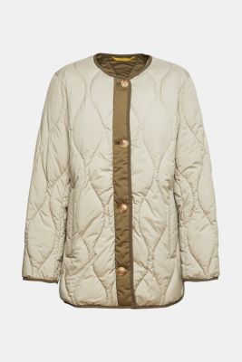 Shop the Latest in Women's Fashion Quilted collarless jacket ESPRIT