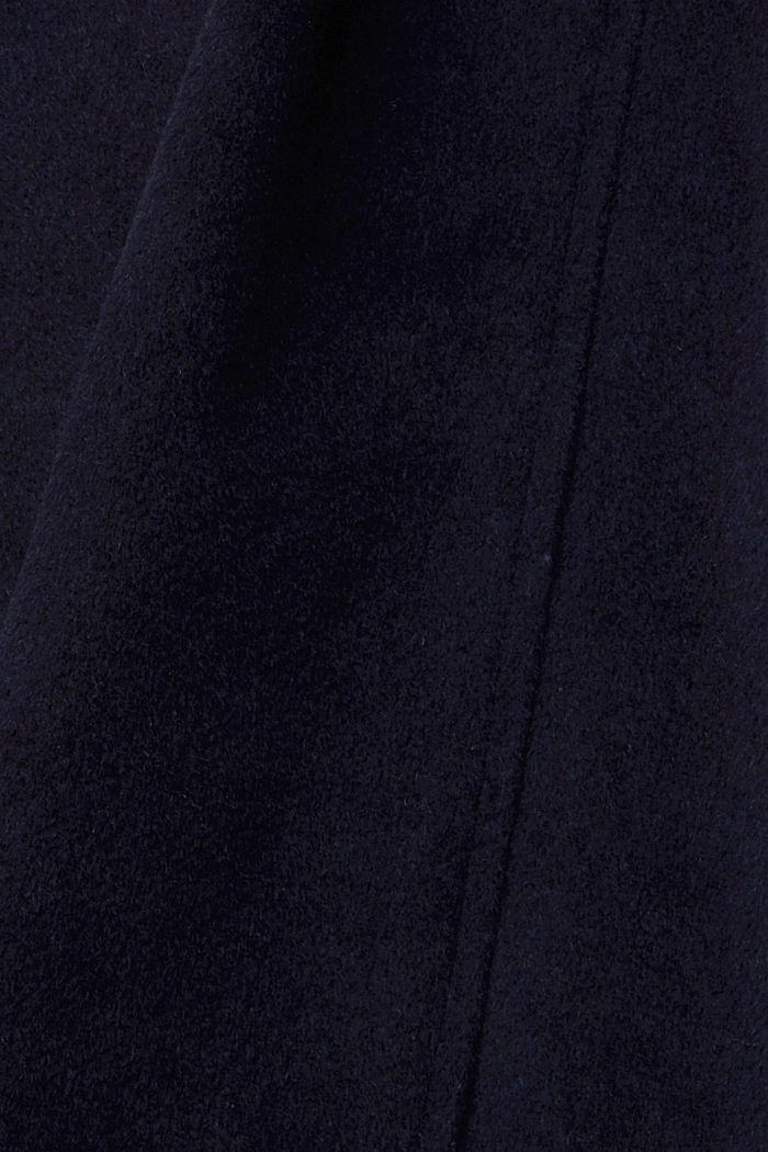 雙排扣羊毛混紡大褸, 海軍藍, detail-asia image number 4