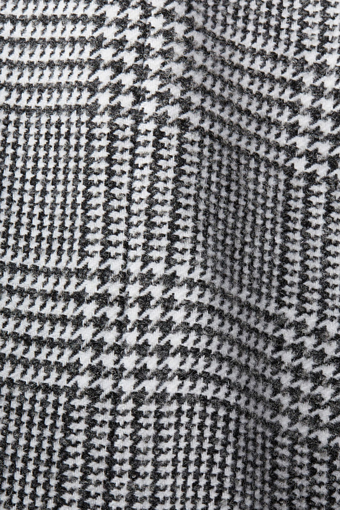 Dogtooth check coat, BLACK, detail-asia image number 4