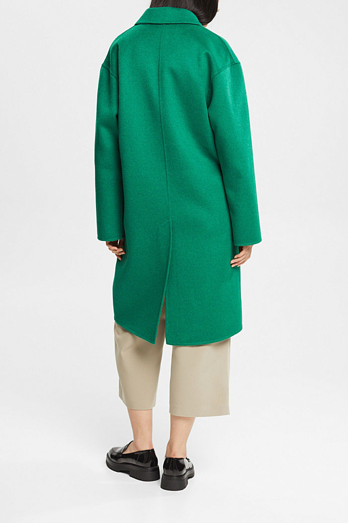 Wool blend coat, EMERALD GREEN, detail-asia image number 1