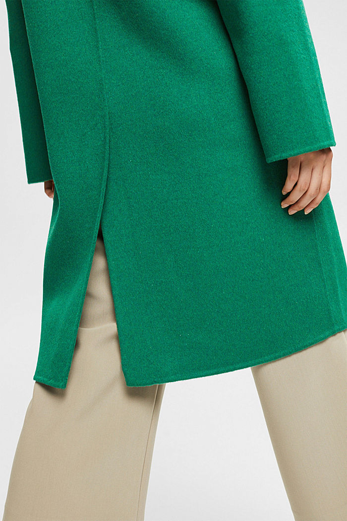 Wool blend coat, EMERALD GREEN, detail-asia image number 5