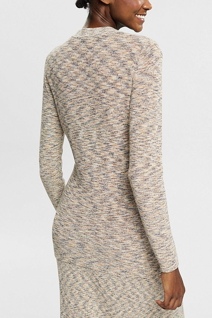 Wrap design sweater, CREAM BEIGE, detail-asia image number 3
