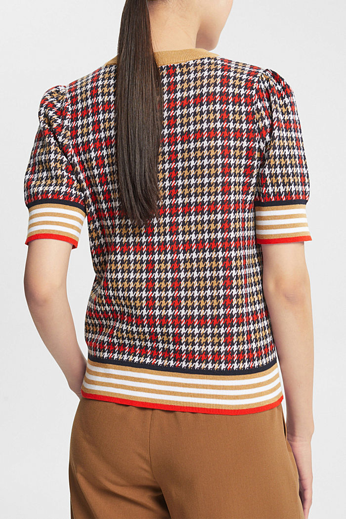 Jumper with houndstooth checks, OFF WHITE 4, detail-asia image number 1