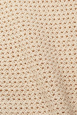 Alpaca blend: textured knit jumper, CREAM BEIGE, detail-asia image number 4