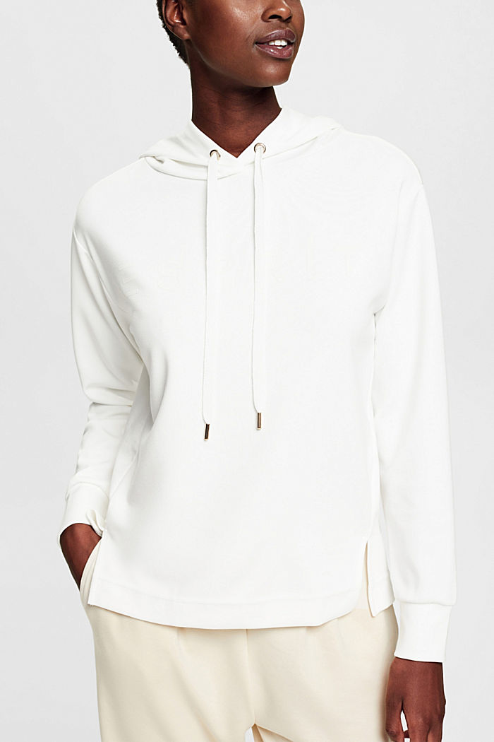 Logo print hoodie, OFF WHITE, detail-asia image number 0