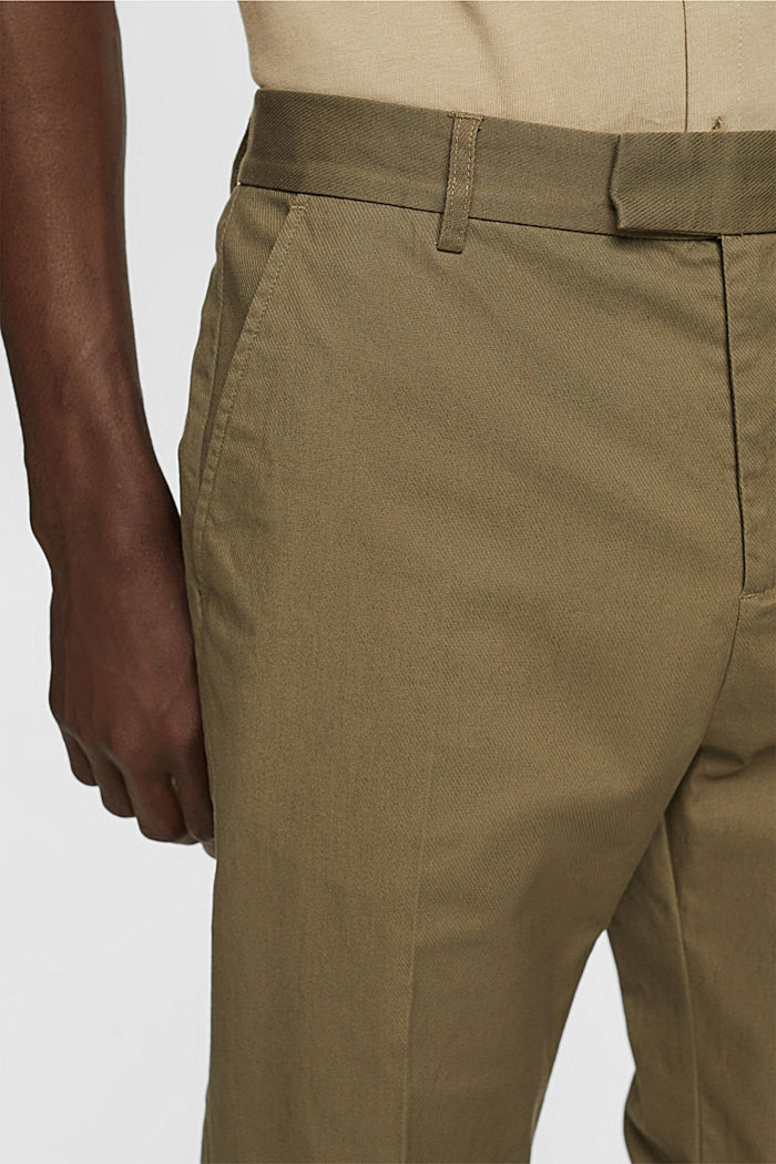 Relaxed fit chinos, KHAKI GREEN, detail-asia image number 2