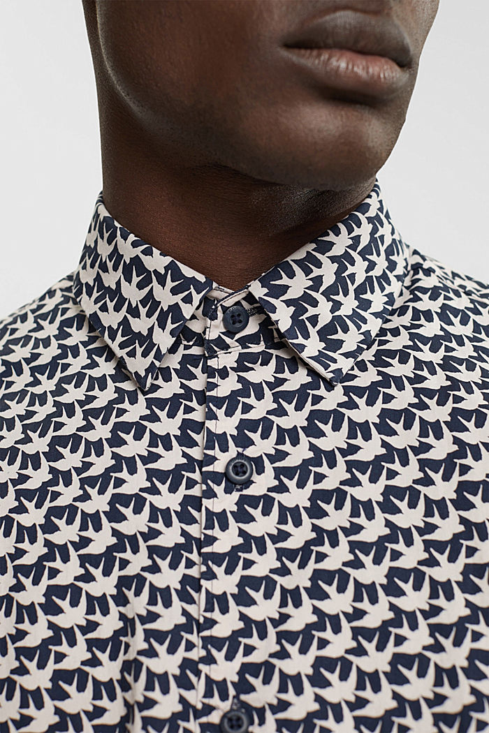 All-over print shirt, NAVY, detail-asia image number 2