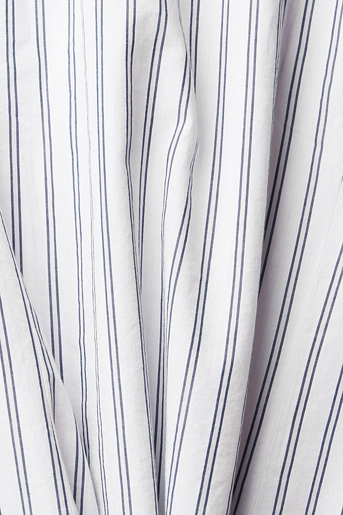 Striped button down shirt, WHITE, detail-asia image number 5