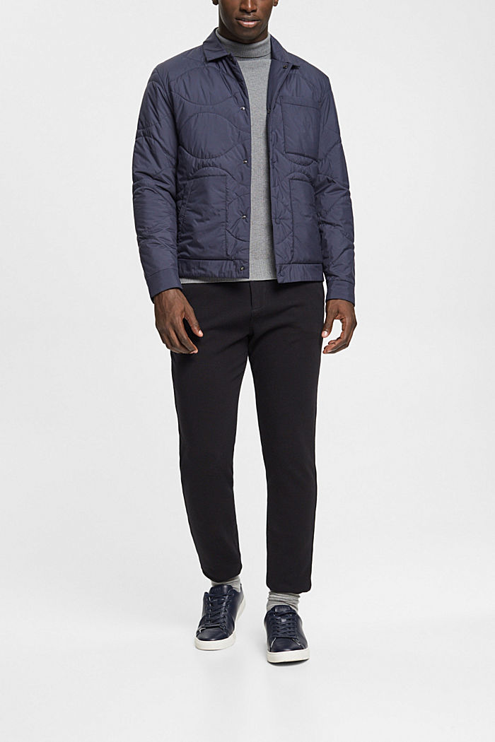 Lightweight quilted jacket, NAVY, detail-asia image number 1