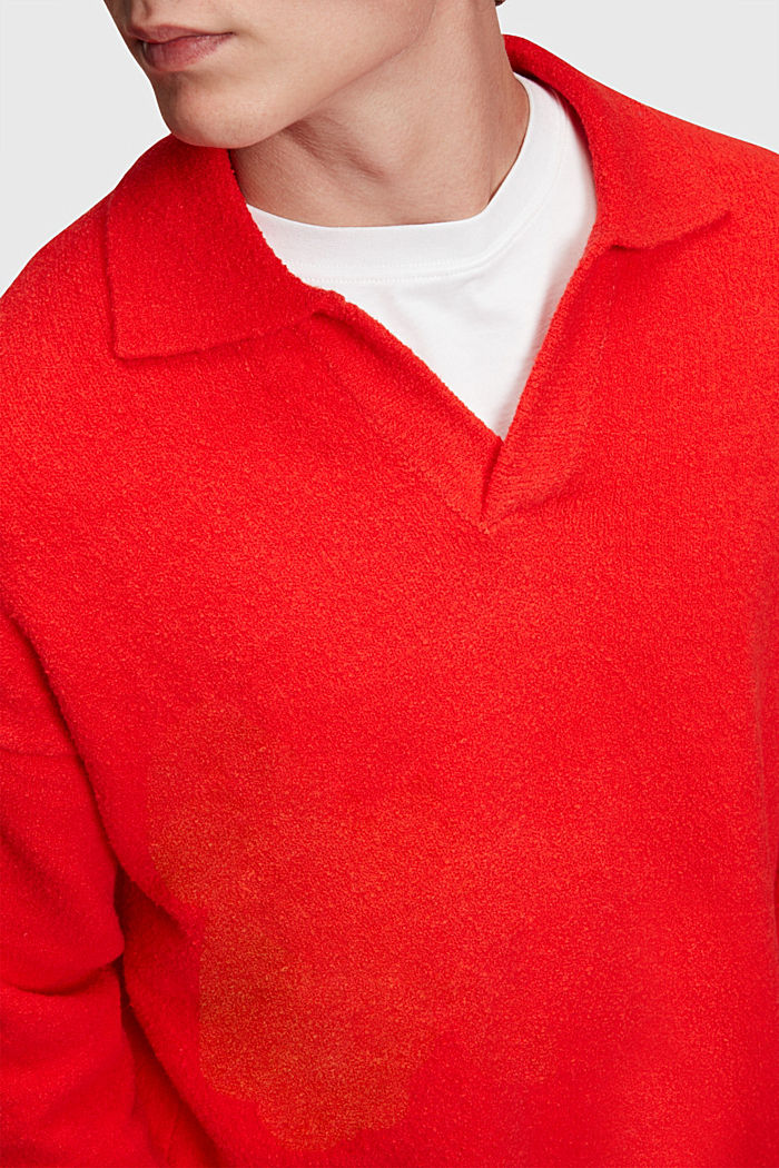 Polo jumper, RED, detail-asia image number 3