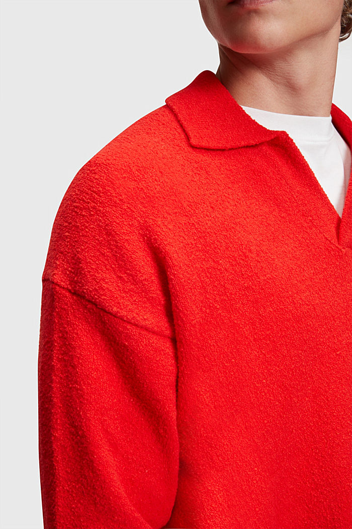 Polo jumper, RED, detail-asia image number 2